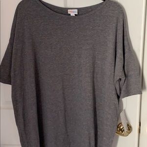 Lularoe heathered grey large Irma NWT